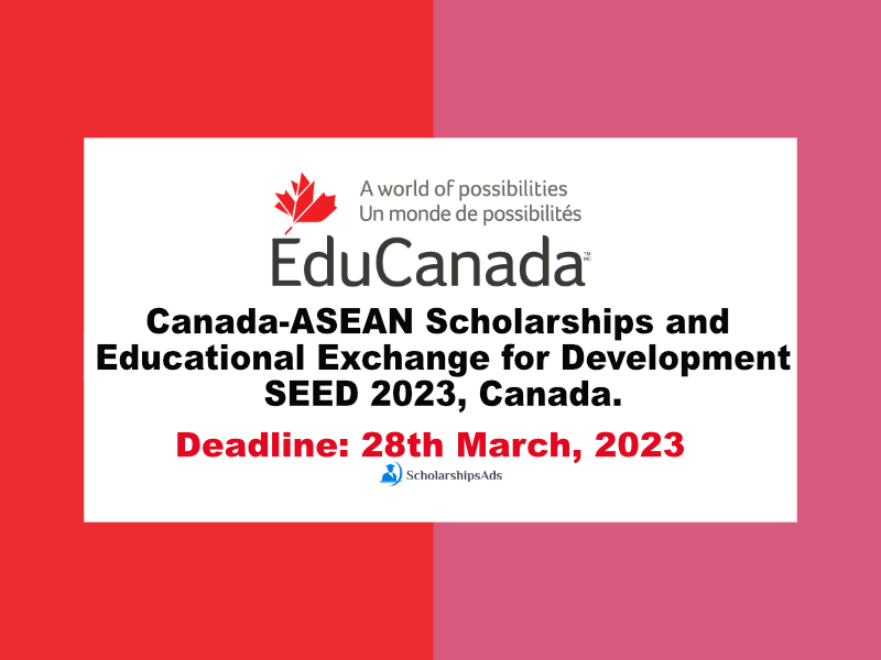 Canada-ASEAN Scholarships.