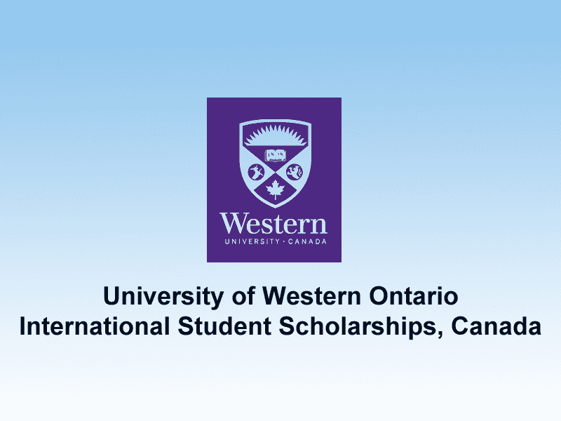 University of Western Ontario International Student Scholarships.