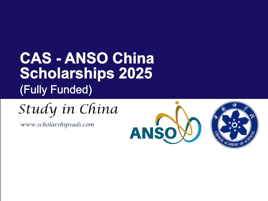 CAS - ANSO China Scholarships.