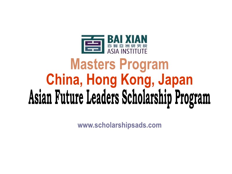  Asian Future Leaders Scholarships. 