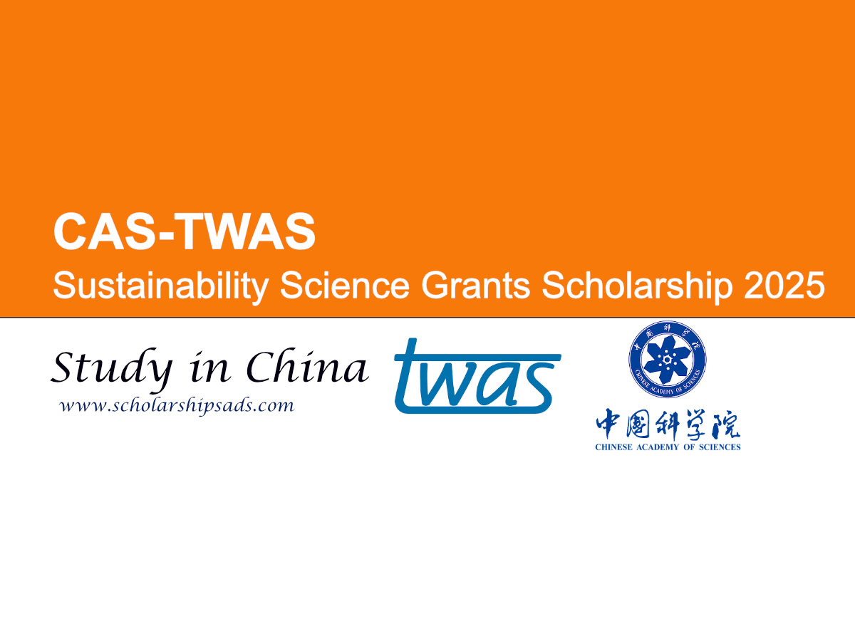 CAS-TWAS China Sustainability Science Grants Scholarships.