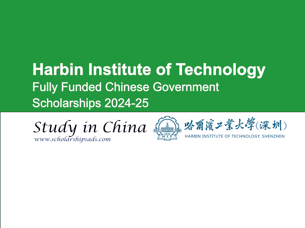  HIT Chinese Government Scholarships. 