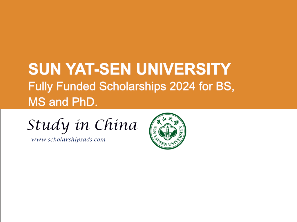 Sun Yat-Sen University Scholarships.