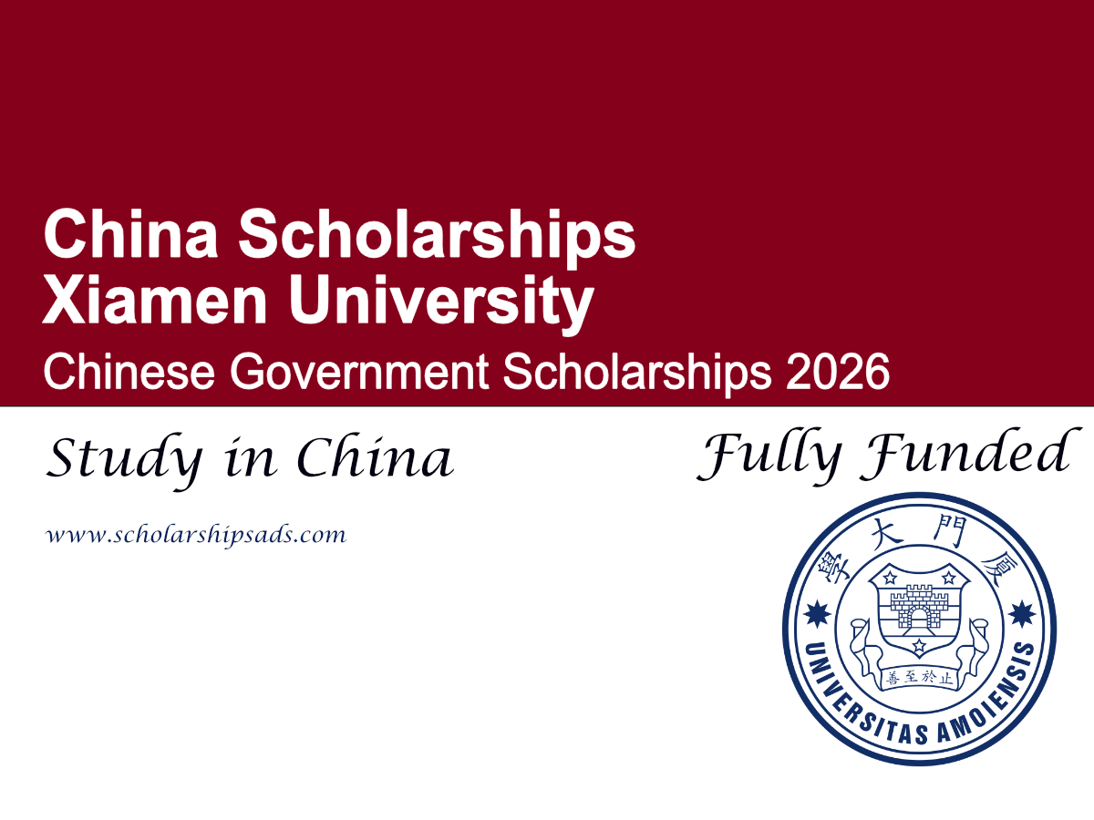 Xiamen University Chinese Government Scholarship 2026 (Fully Funded)