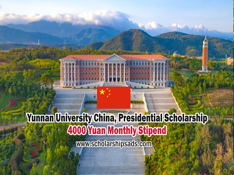 Yunnan University China 2023 Scholarships - Presidential Scholarship Programm