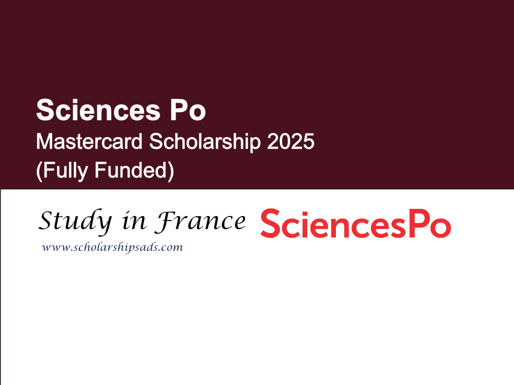 Sciences Po France Mastercard Scholarships.