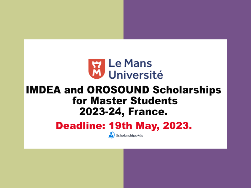  IMDEA and OROSOUND Scholarships. 