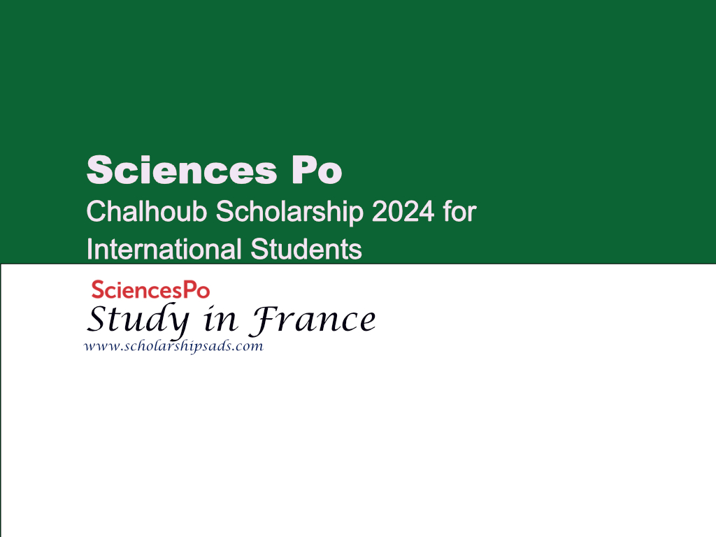 Sciences Po Chalhoub Scholarships.