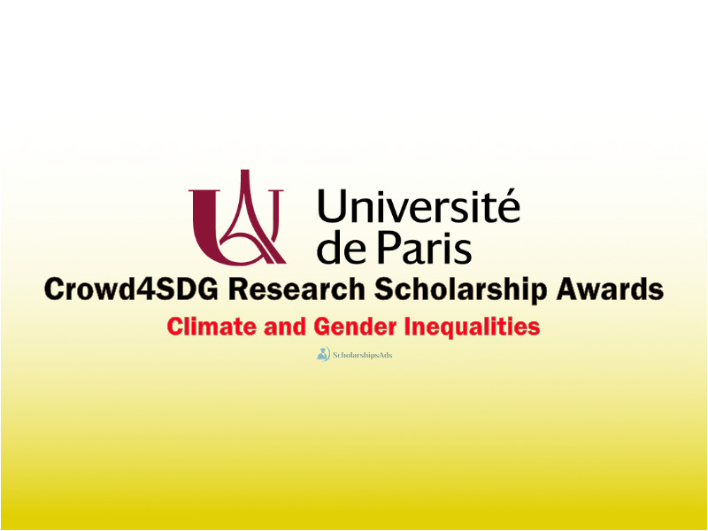 UOP Crowd4SDG Research Scholarships in Climate and Gender Inequalities, France 2021-22