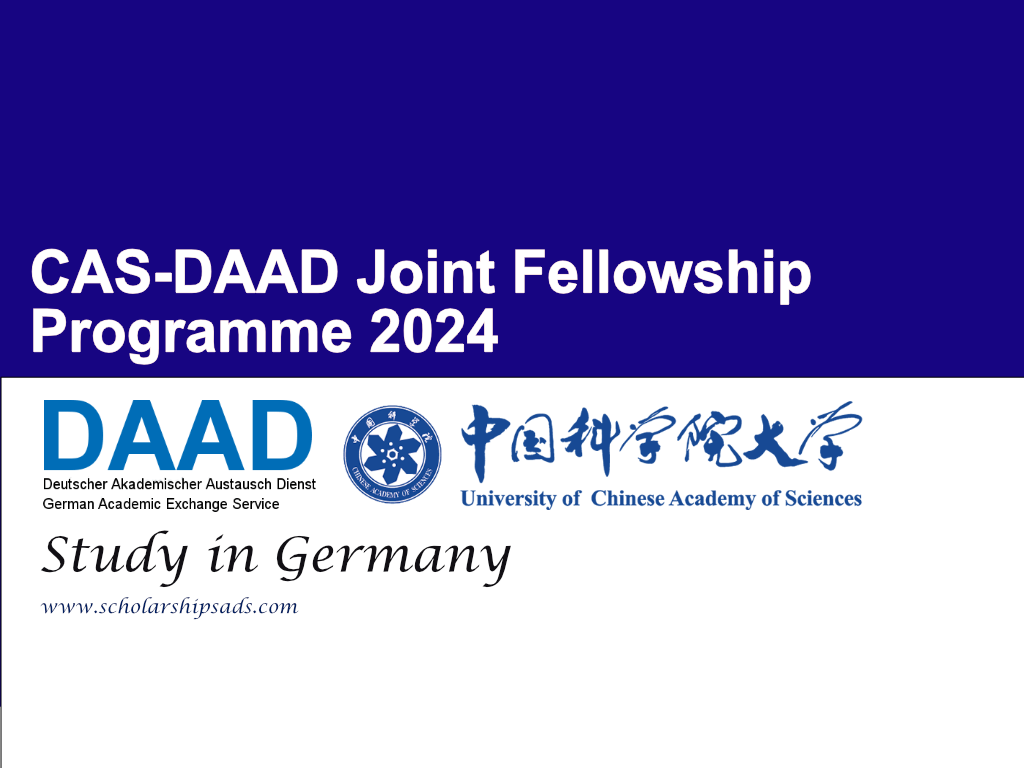 CAS-DAAD Joint Fellowship Programme 2024 in Germany