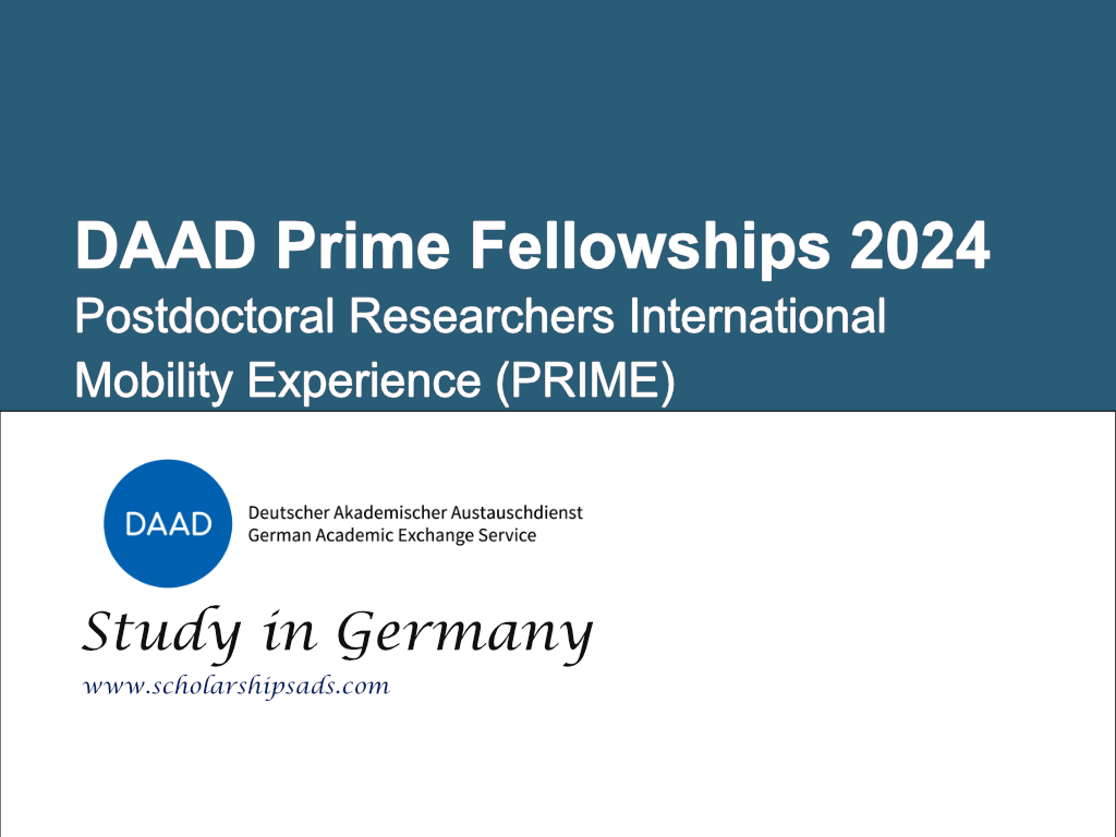 DAAD Prime Fellowships 2024 in Germany