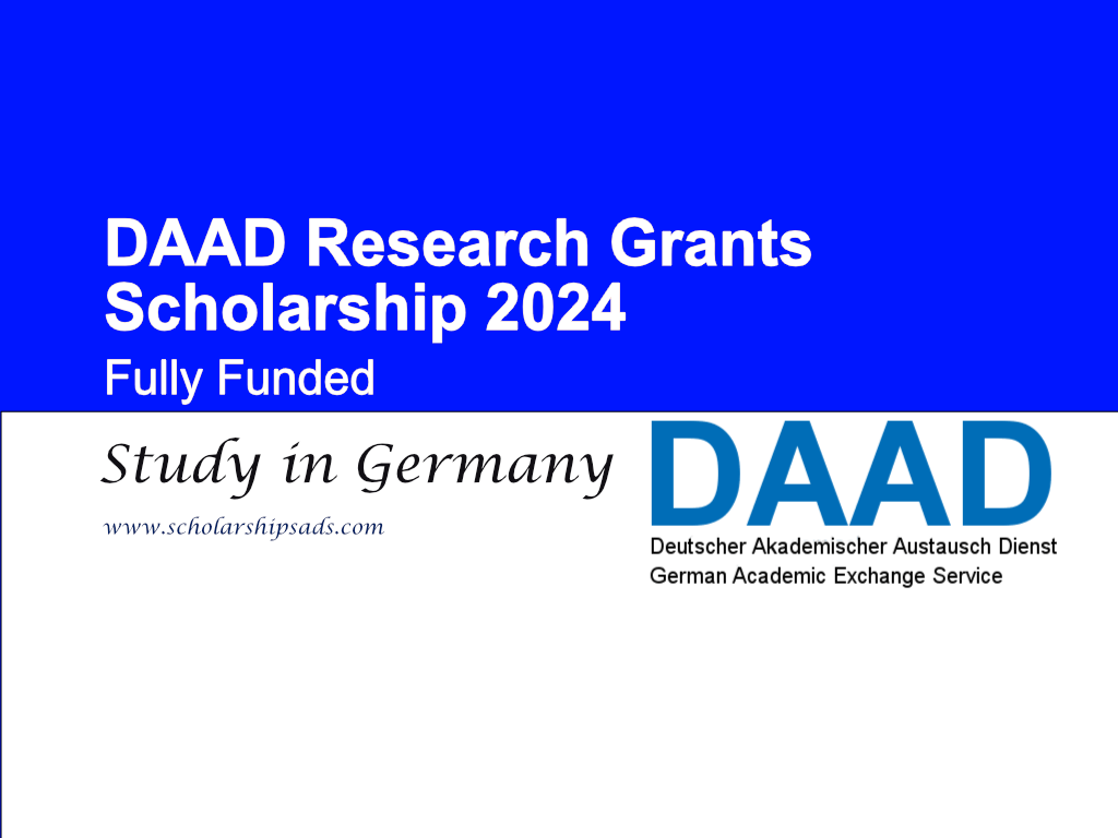 DAAD Research Grants Scholarships.