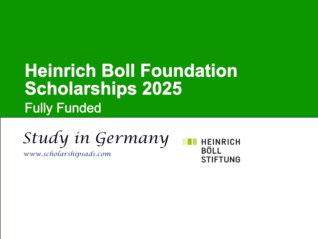 Heinrich Boll Foundation Germany Scholarships.