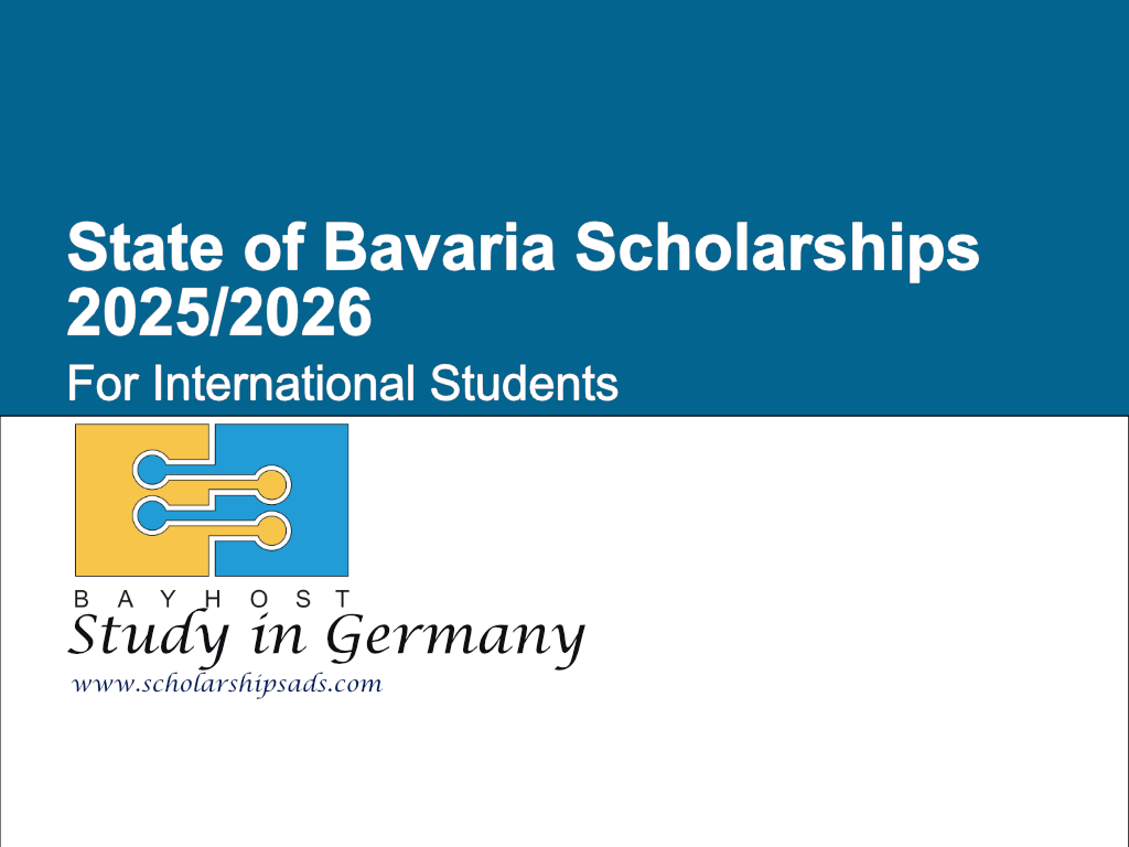 State of Bavaria Scholarships 2025/2026 for International Students in Germany