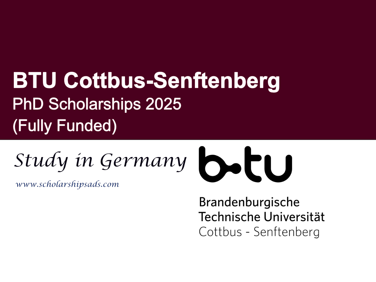 Germany BTU Cottbus-Senftenberg PhD Scholarships 2025 (Fully Funded)