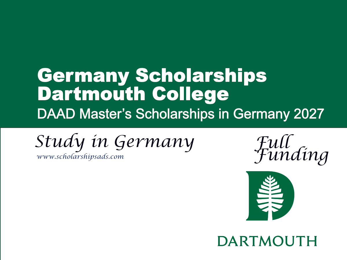 Dartmouth College DAAD Master’s Scholarships in Germany 2027 (Fully Funded)