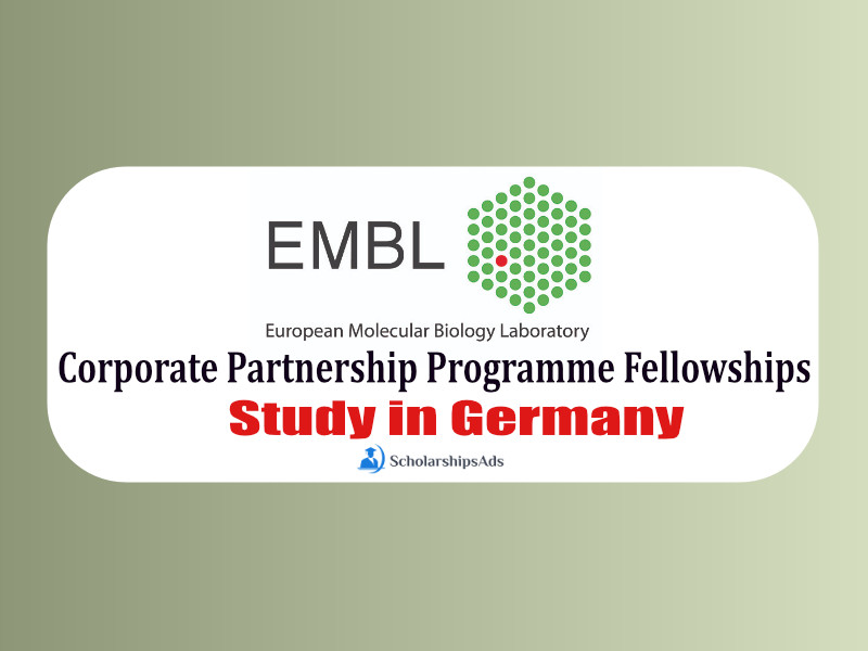  Corporate Partnership Programme Fellowships 2022 - European Molecular Biology Laboratory, Germany 