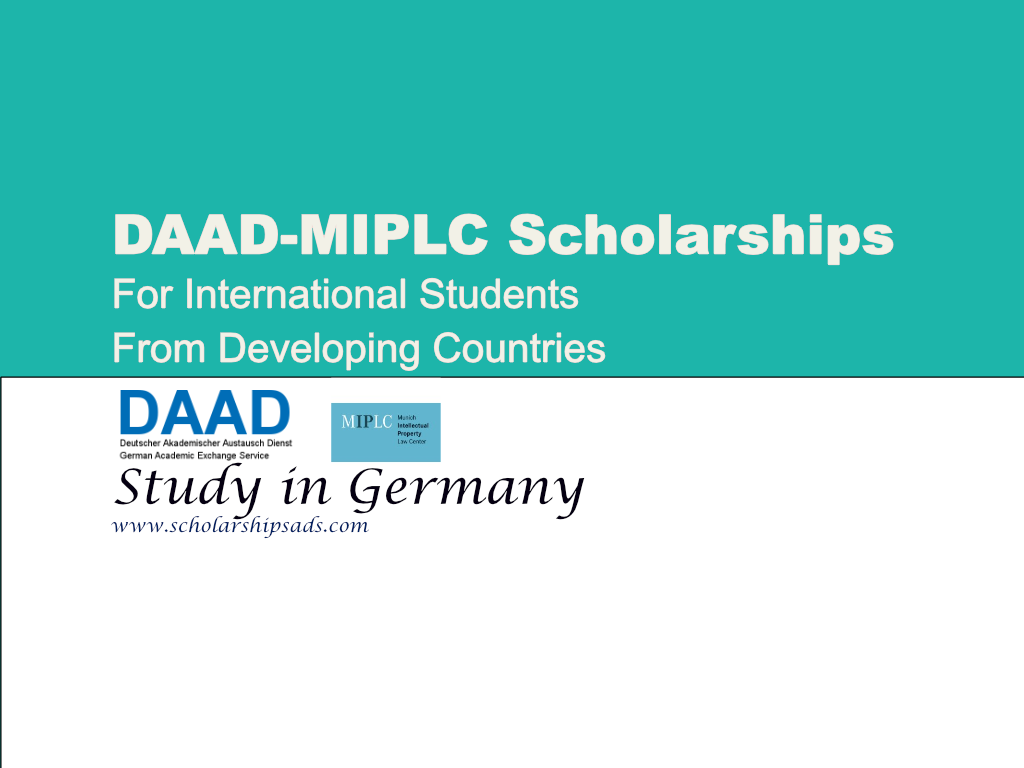 DAAD-MIPLC Scholarships.