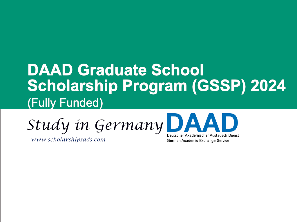 DAAD Graduate School Scholarship Program (GSSP) 2024, Germany. (Fully Funded)