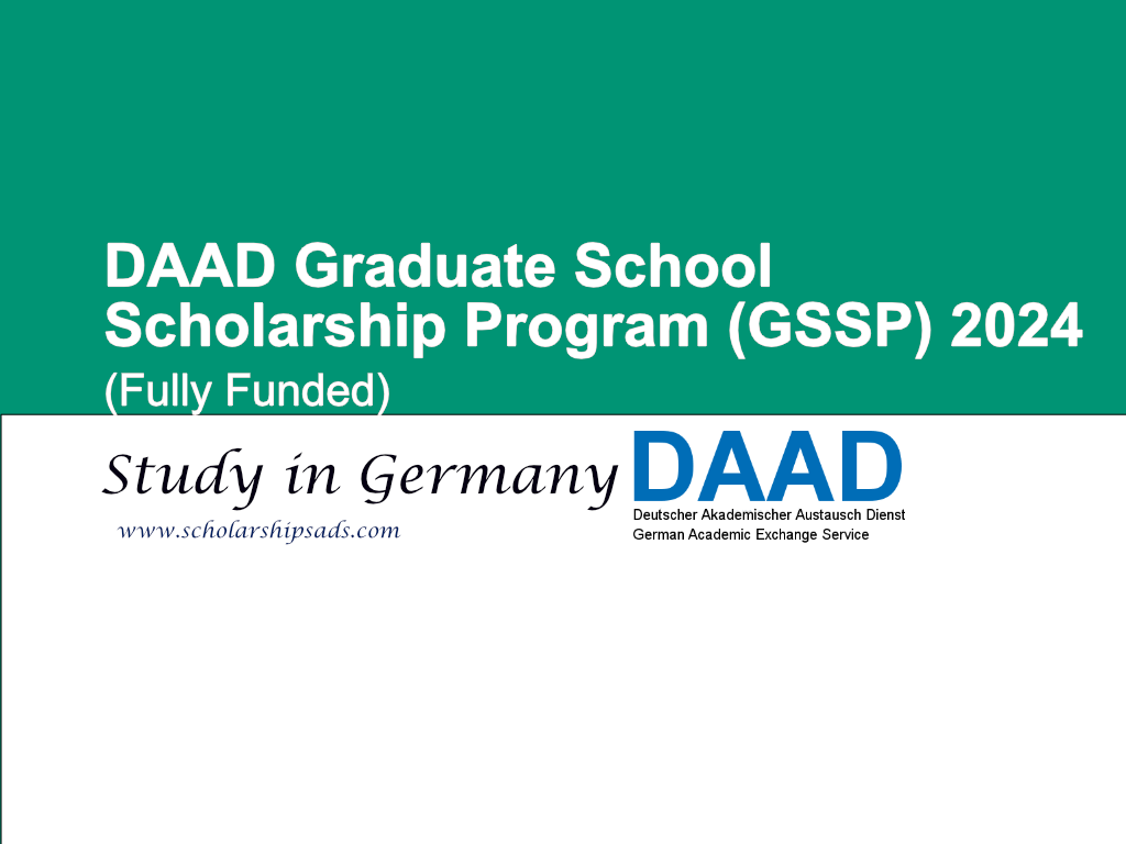 DAAD Graduate School Germany Scholarships.