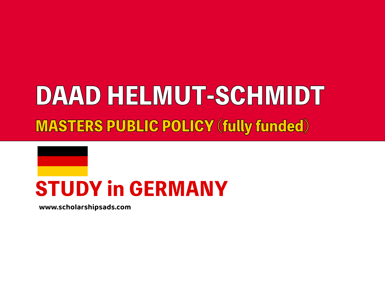 DAAD Helmut-Schmidt-Program for Master’s Scholarships.