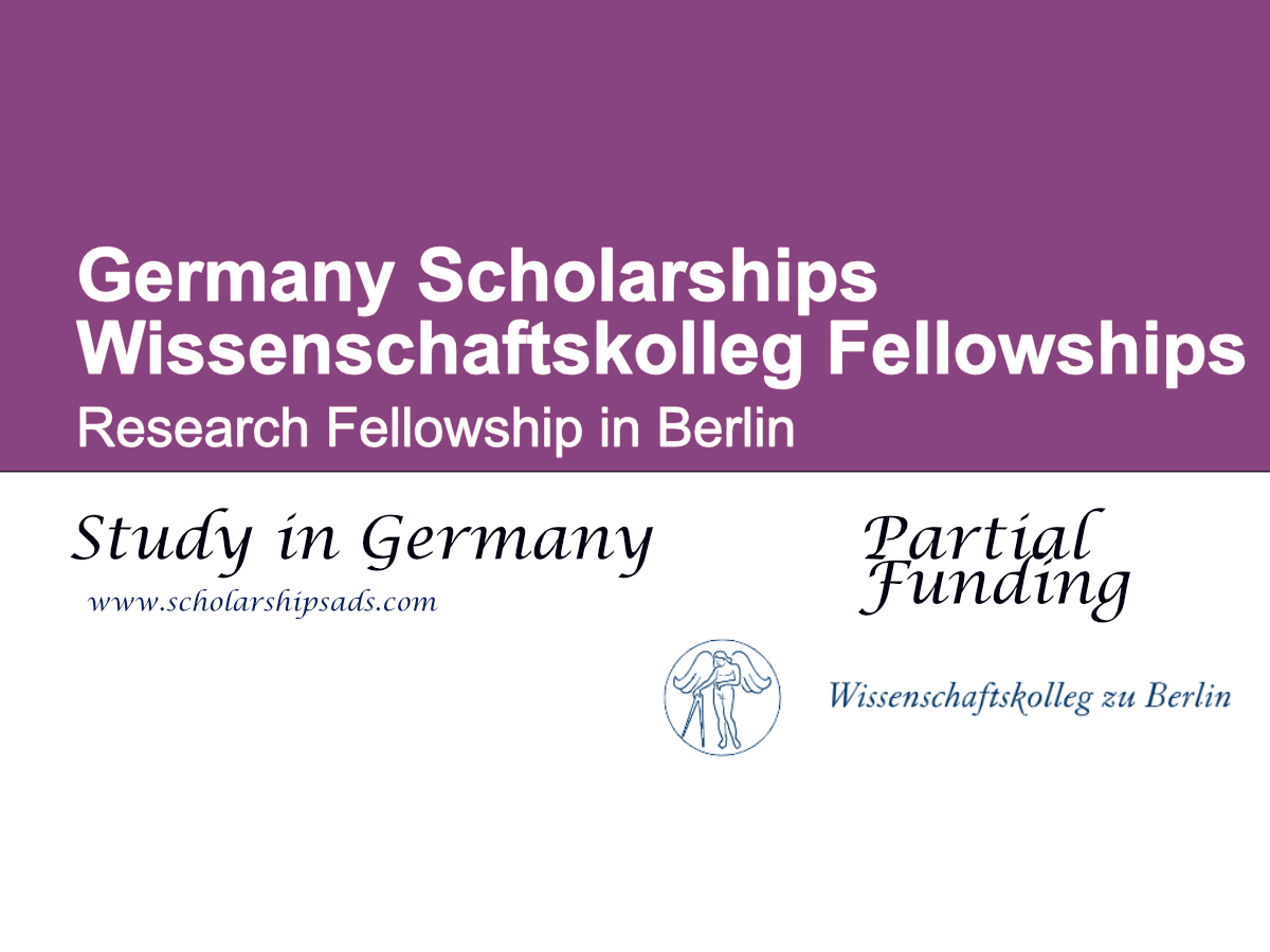 Wissenschaftskolleg Fellowships 2027 in Germany: Research Fellowship in Berlin