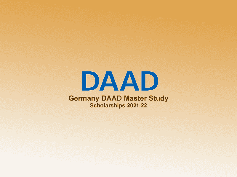 Germany DAAD Master Study Scholarships.