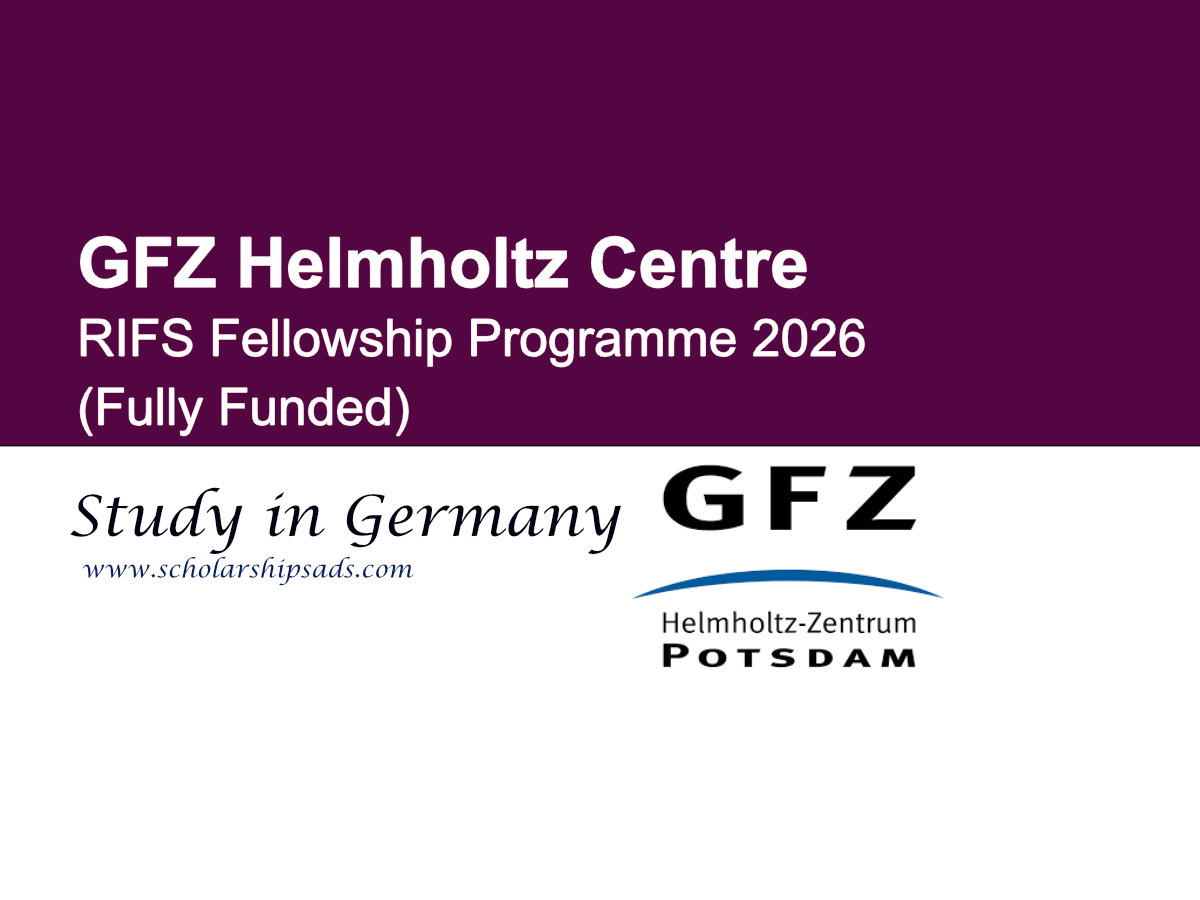 GFZ Helmholtz Centre Germany RIFS Fellowship Programme 2026 (Fully Funded)