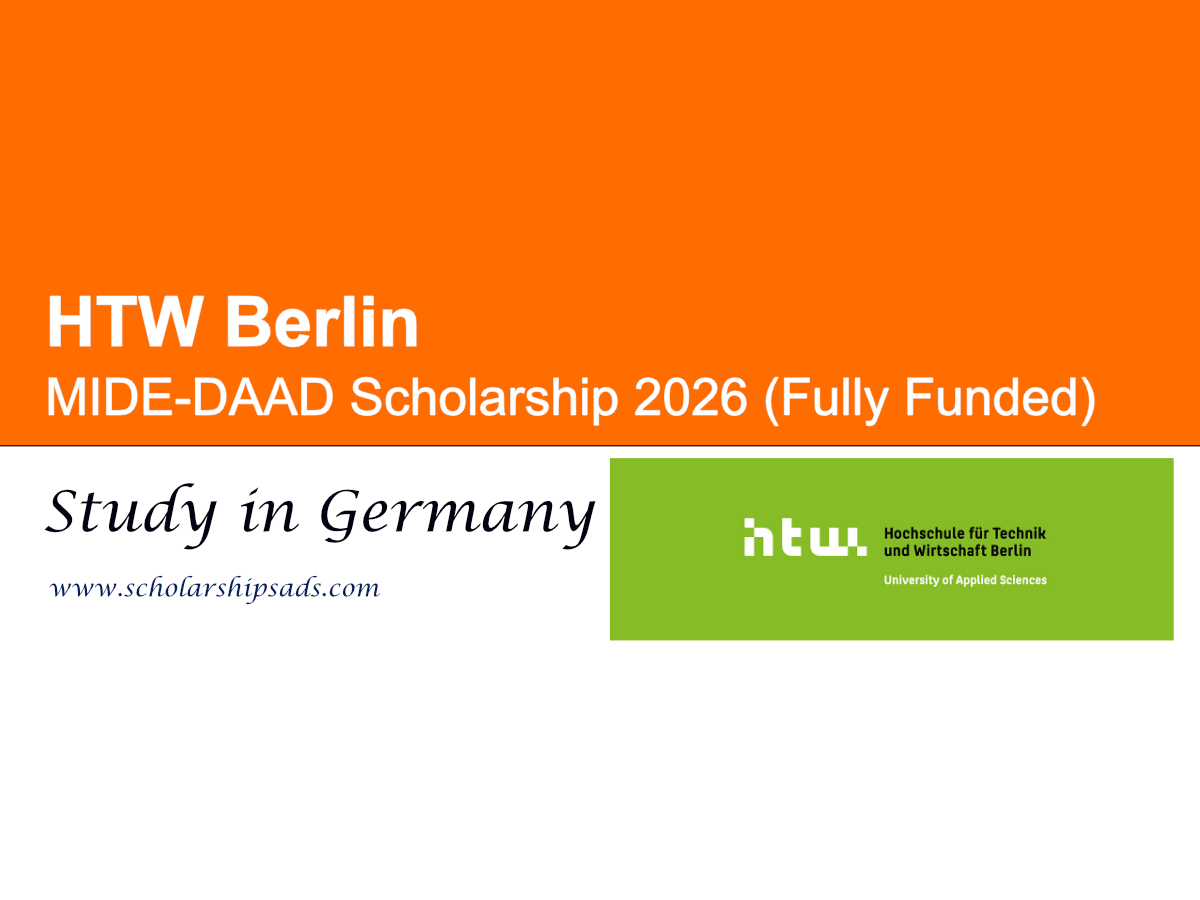Germany HTW Berlin MIDE-DAAD Scholarship 2026 (Fully Funded)