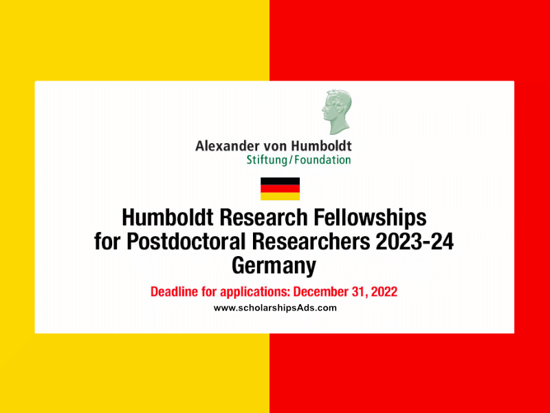  Fully Funded Humboldt Research Fellowships in Germany for 2023 