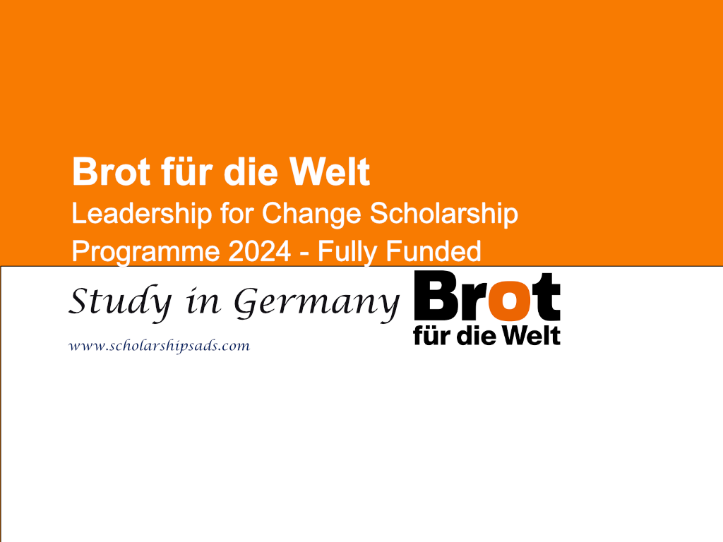  Brot Fuer Die Welt Leadership for Change Scholarships. 