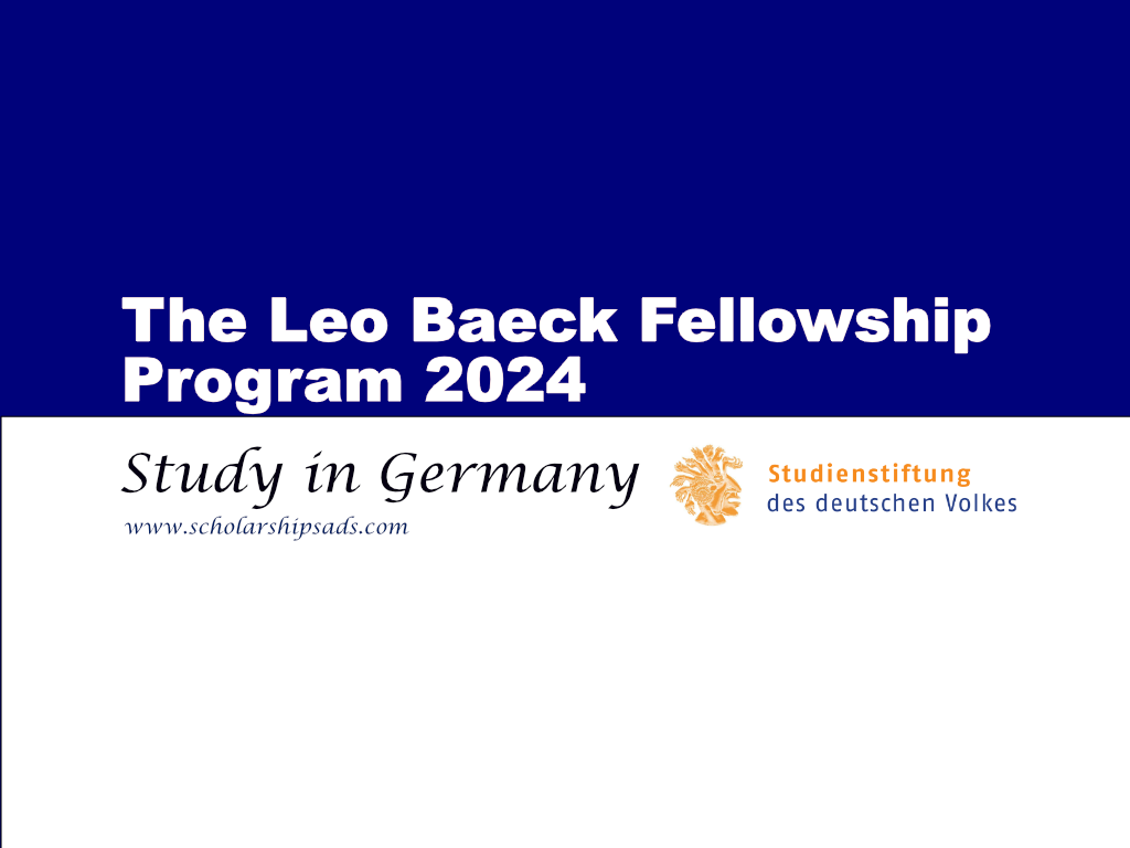  The Leo Baeck Fellowship Program 2024, Germany. 