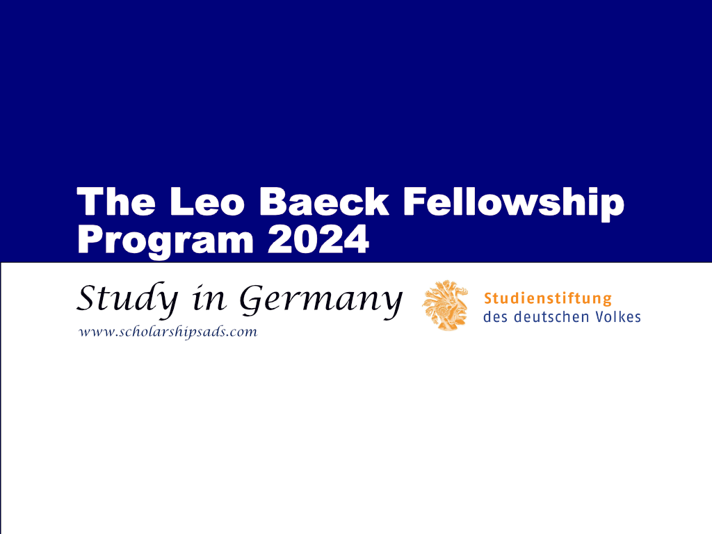 The Leo Baeck Fellowship Program 2024, Germany.