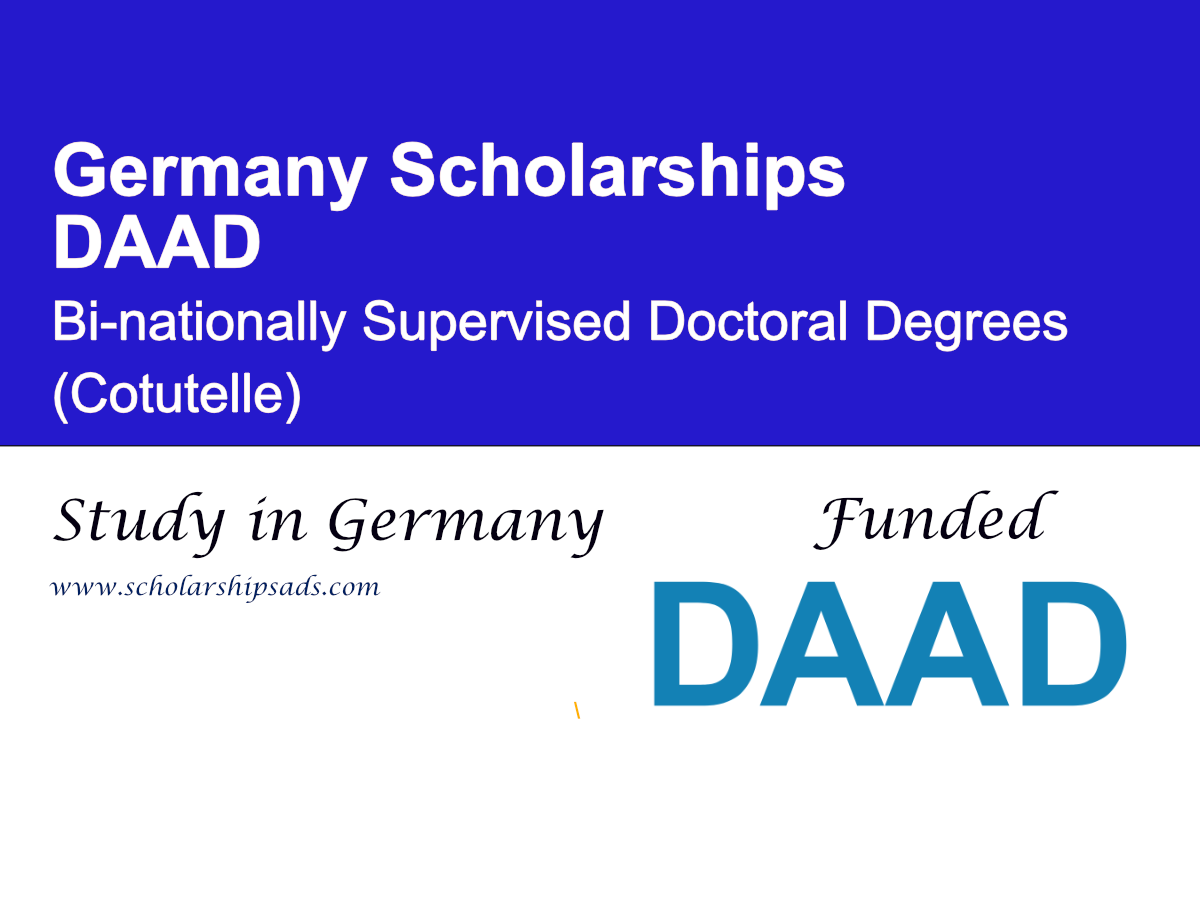 DAAD Bi-nationally Supervised Doctoral Degrees (Cotutelle) 2027 in Germany | Fully Funded PhD Scholarship