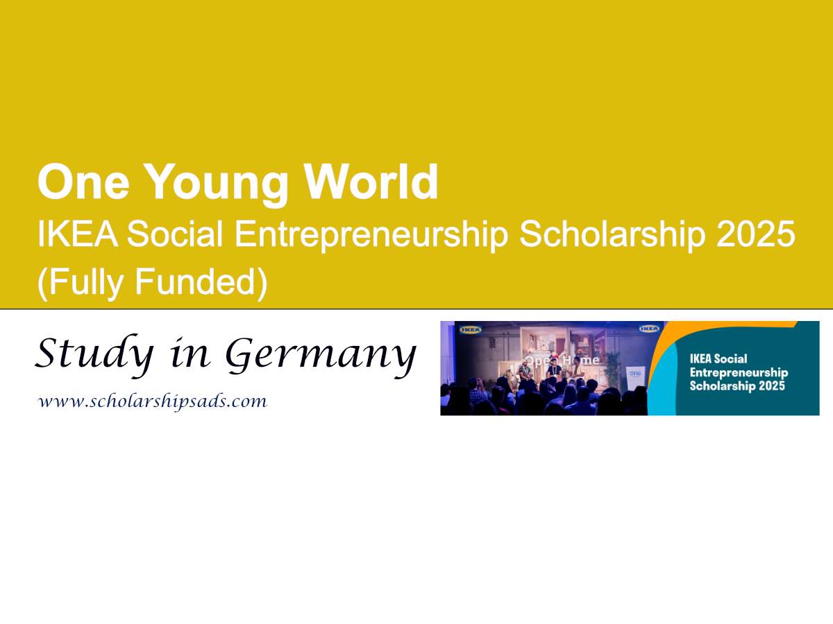 One Young World Germany IKEA Social Entrepreneurship Scholarship 2025 (Fully Funded)