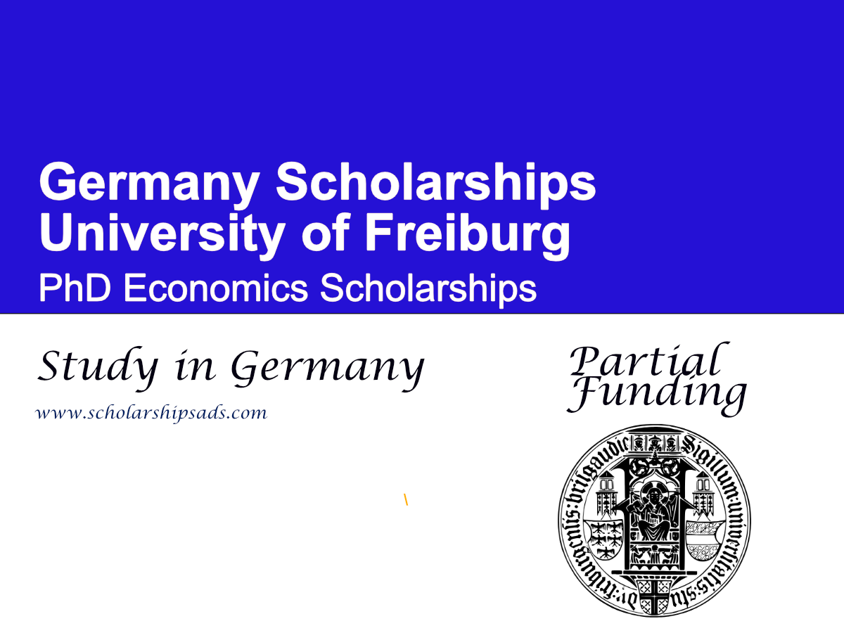 University of Freiburg PhD Economics Scholarships 2027 in Germany