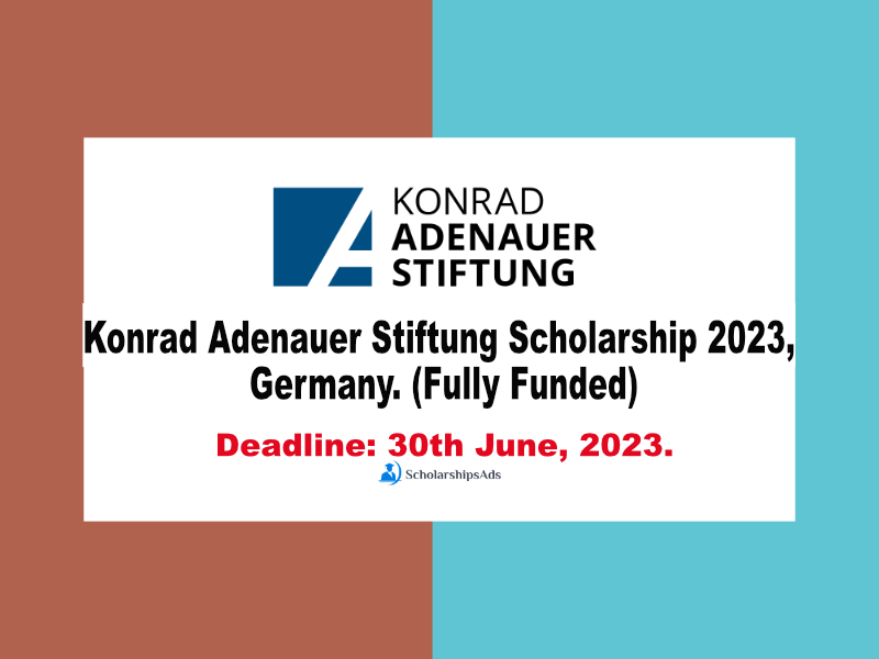  Konrad Adenauer Stiftung Scholarships. 