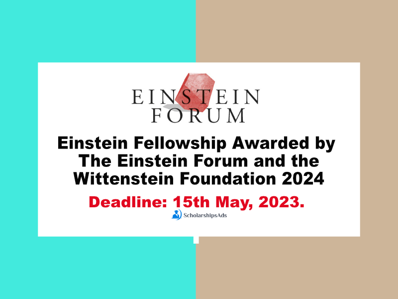 Einstein Fellowship Awarded by The Einstein Forum and the Wittenstein Foundation 2024