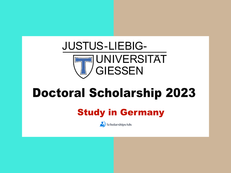  University of Giessen Doctoral Scholarships. 