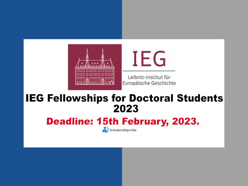 LEG Fellowships for Doctoral Students 2023