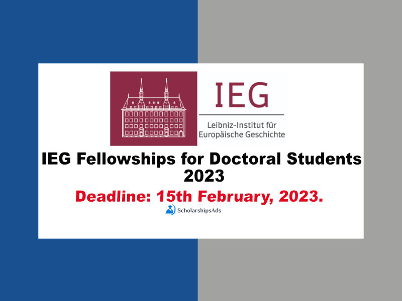  LEG Fellowships for Doctoral Students 2023 