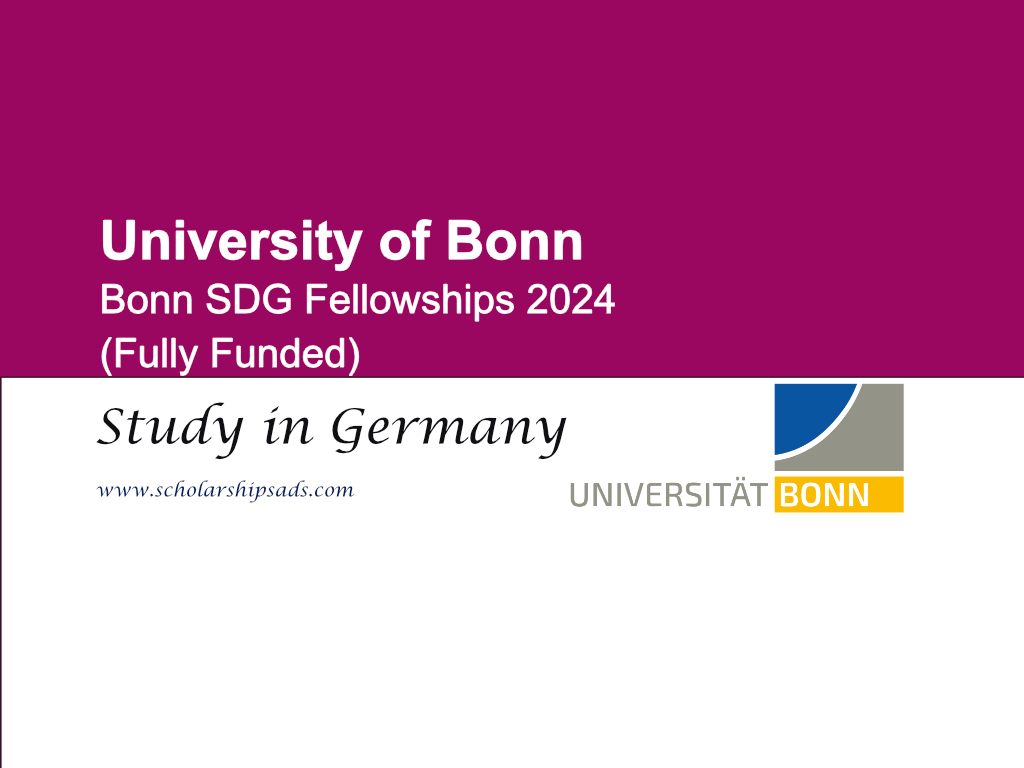  University of Bonn SDG Fellowships 2024 in Germany (Fully Funded) 