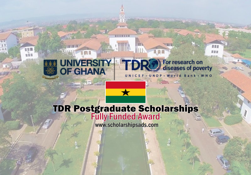 University of Ghana Call for Applications-TDR Postgraduate Scholarships.