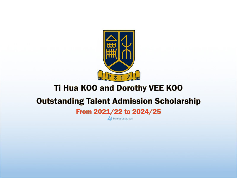 Ti Hua KOO and Dorothy VEE KOO Outstanding Talent Admission Scholarships.