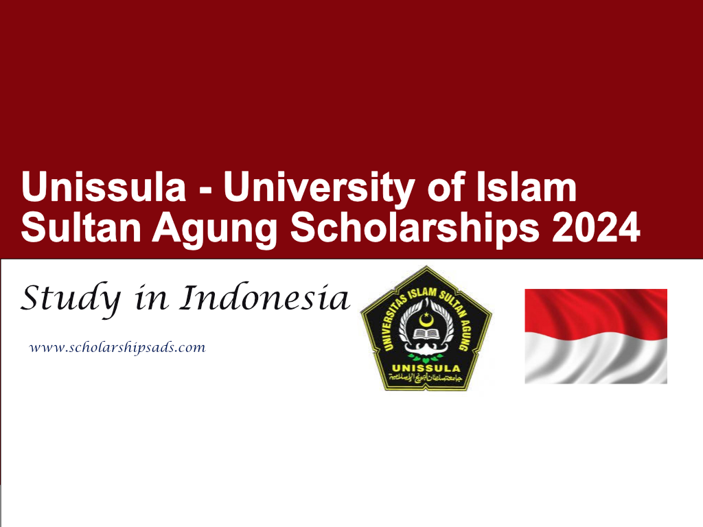 Unissula - University of Islam Sultan Agung Scholarships.