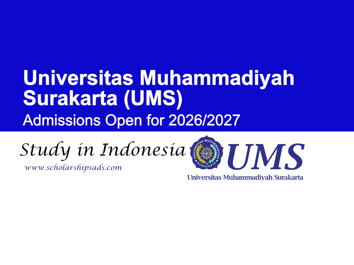 Universitas Muhammadiyah Surakarta (UMS) Indonesia Admissions Open for 2026/2027