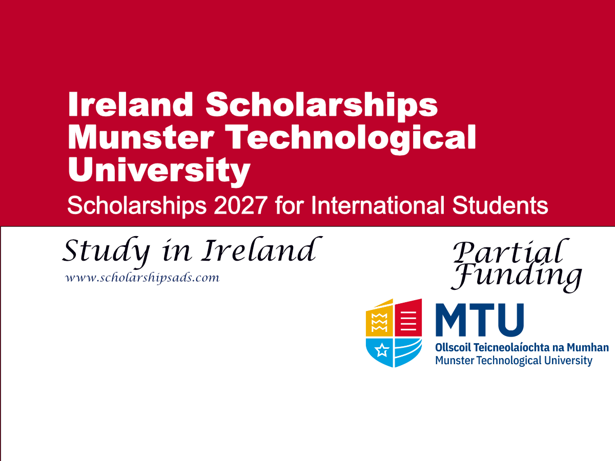Munster Technological University Scholarships 2027 in Ireland