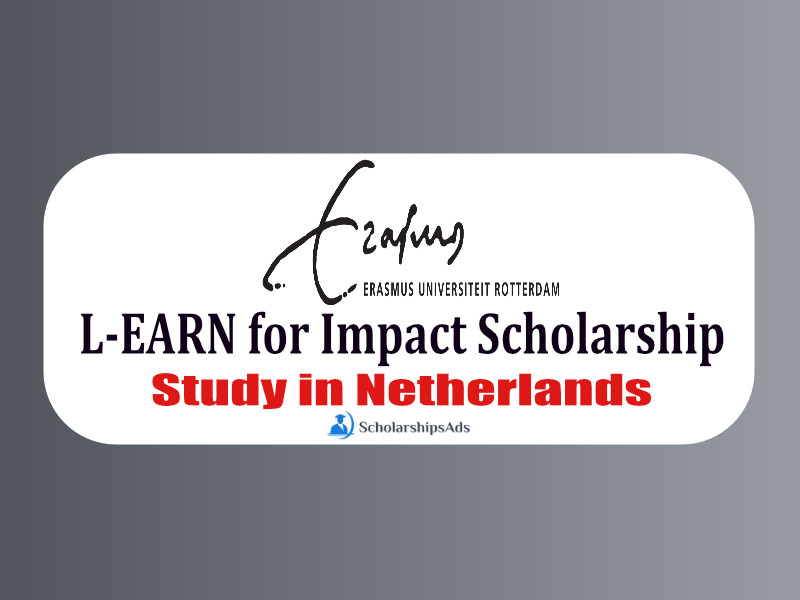 L-EARN for Impact Scholarship 2022 - Erasmus University Rotterdam, Netherlands