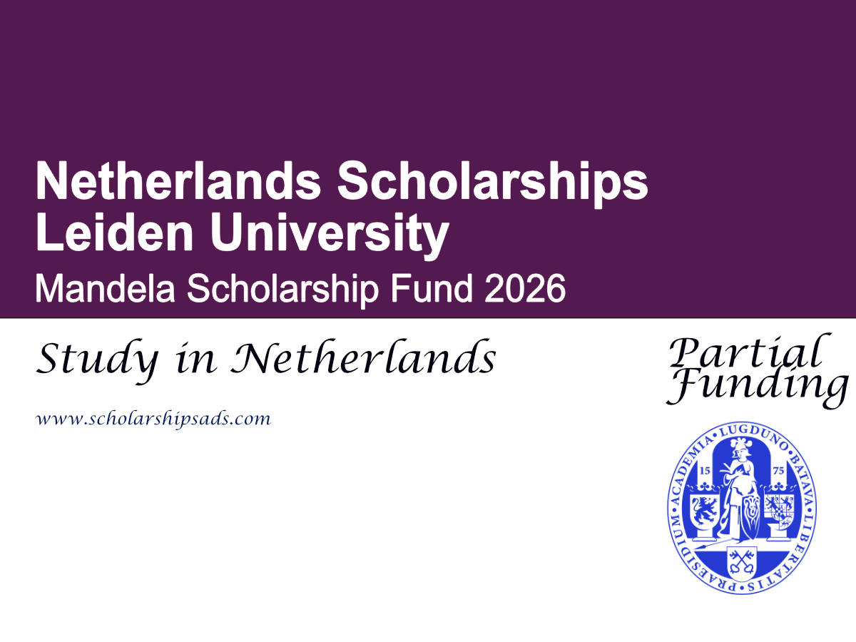 Netherlands Leiden University Mandela Scholarship Fund 2026