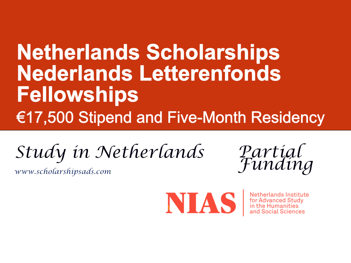 Nederlands Letterenfonds Fellowships 2027 in the Netherlands | €17,500 Stipend and Five-Month Residency